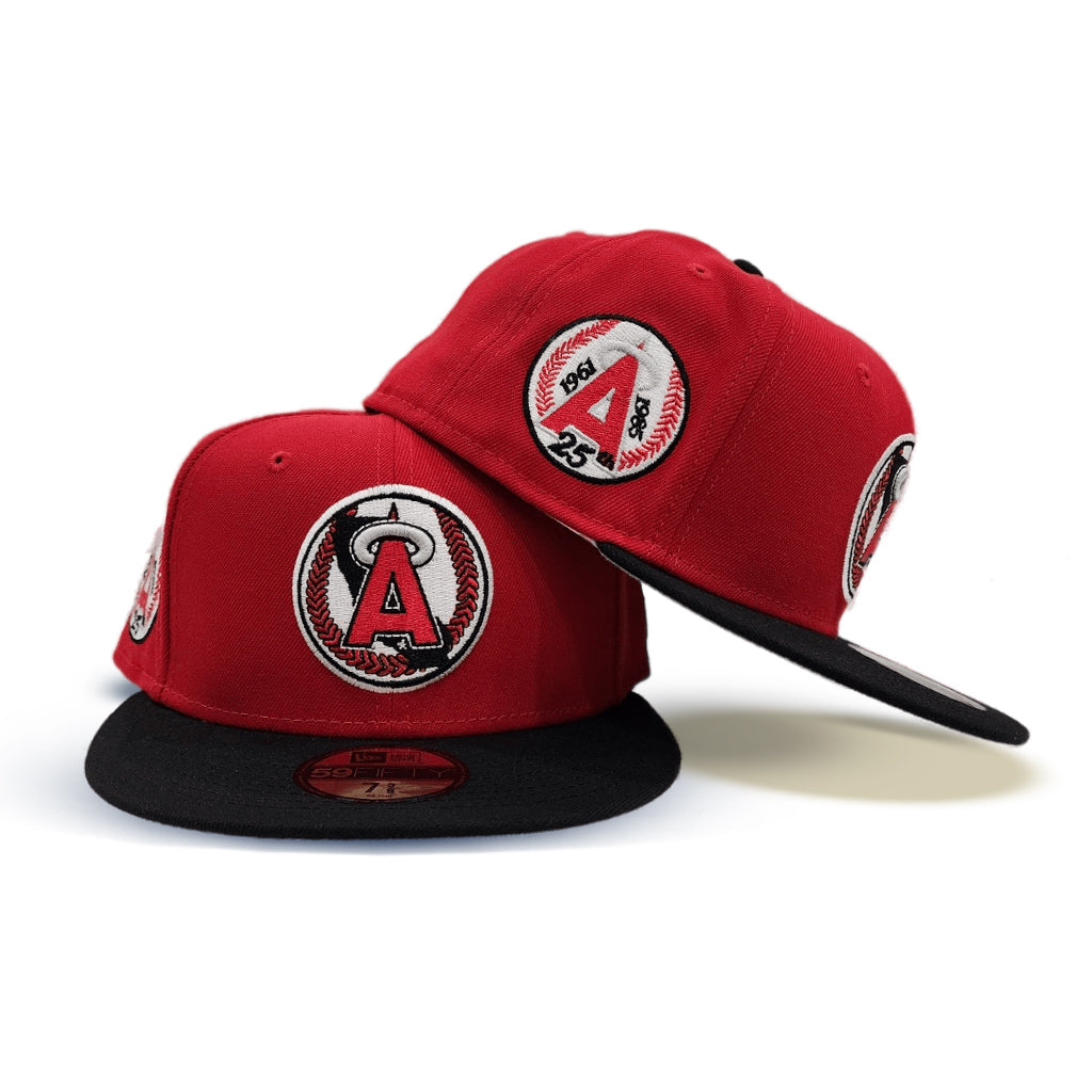 New Era Calfornia Angels 25th Anniversary Red/Black 59FIFTY Fitted Hat
