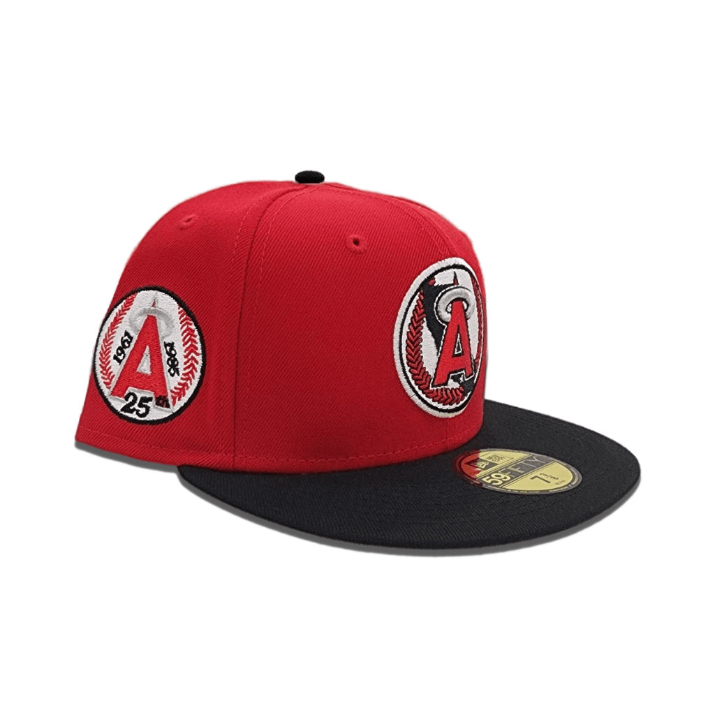 New Era Calfornia Angels 25th Anniversary Red/Black 59FIFTY Fitted Hat
