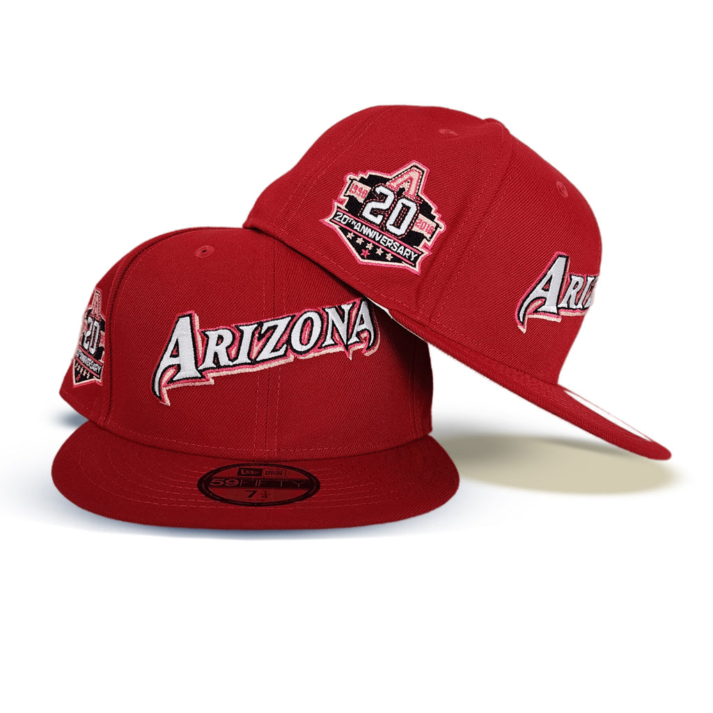 New Era Arizona Diamondbacks 20th Anniversary Red/Grey UV 59FIFTY Fitted Hat