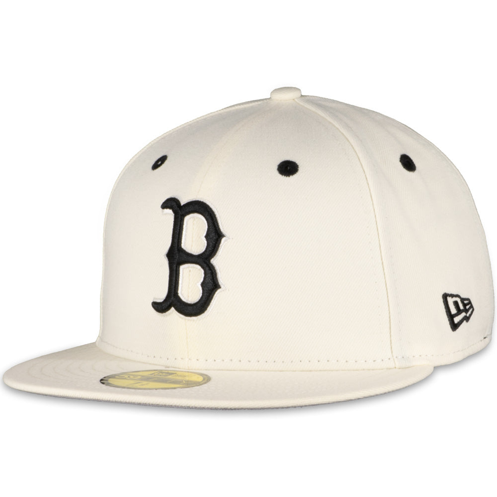 New Era Boston Red Sox White Ivory Box Score 2023 59FIFTY Fitted Hat