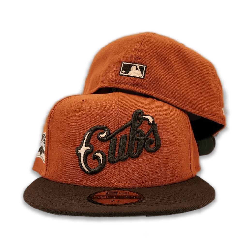 New Era Chicago Cubs Rust Orange/Brown Wrigley Field 59FIFTY Fitted Hat