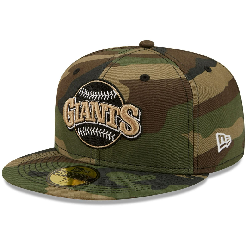 New Era San Francisco Giants Camo 60th Anniversary Flame Undervisor 59FIFTY Fitted Hat
