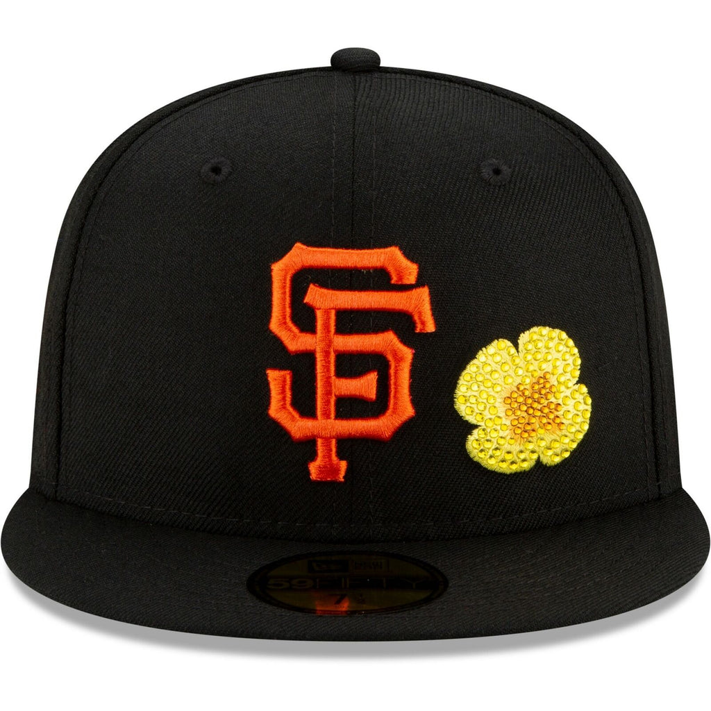 New Era Black San Francisco Giants Crystal Icons Rhinestone 59FIFTY Fitted Hat
