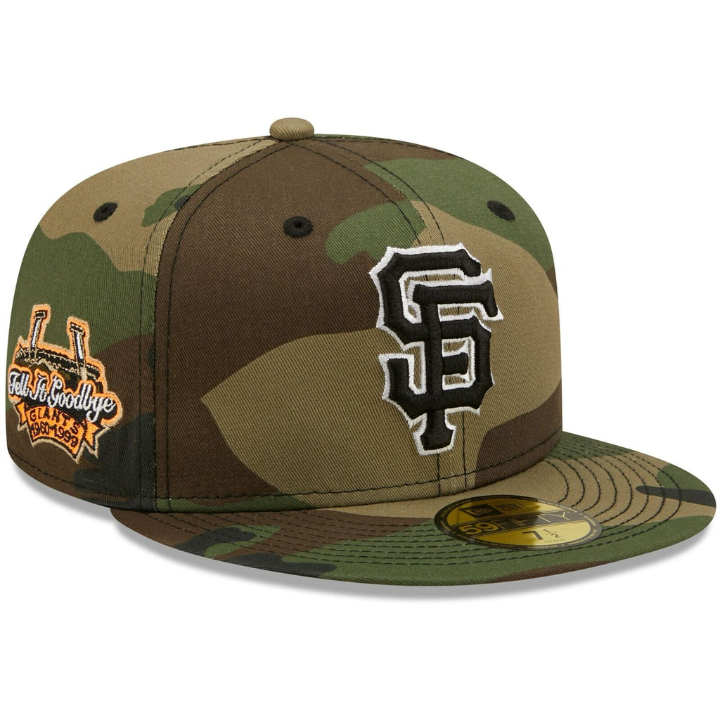 New Era San Francisco Giants Camo Tell It Goodbye Flame Undervisor 59FIFTY Fitted Hat