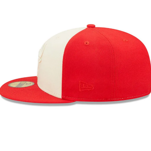New Era Chicago Bulls Mens Red Tonal 2 Tone 59FIFTY Fitted Hat
