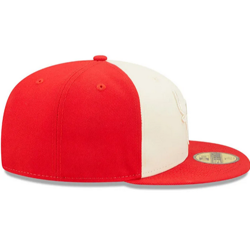 New Era Chicago Bulls Mens Red Tonal 2 Tone 59FIFTY Fitted Hat