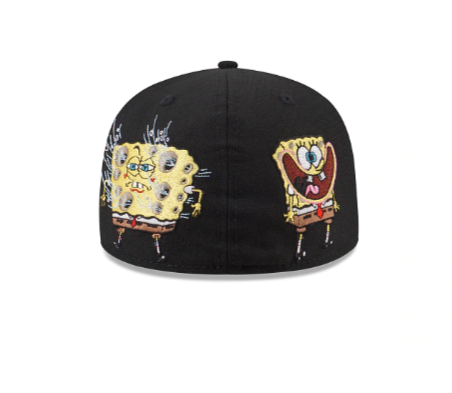 New Era Spongebob Black Multi Patch 59Fifty Fitted Hat