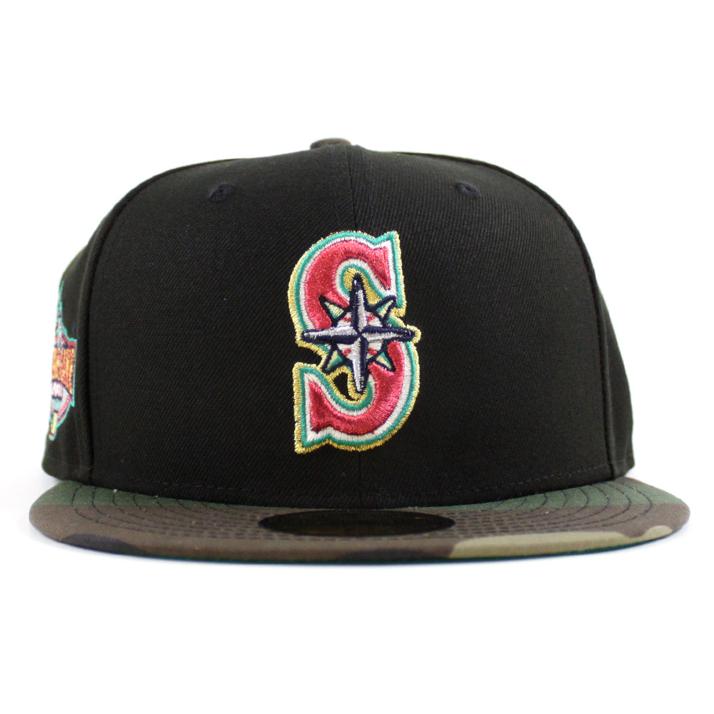 New Era Seattle Mariners 2001 All-Star Game Black/Woodland 59FIFTY Fitted Hat