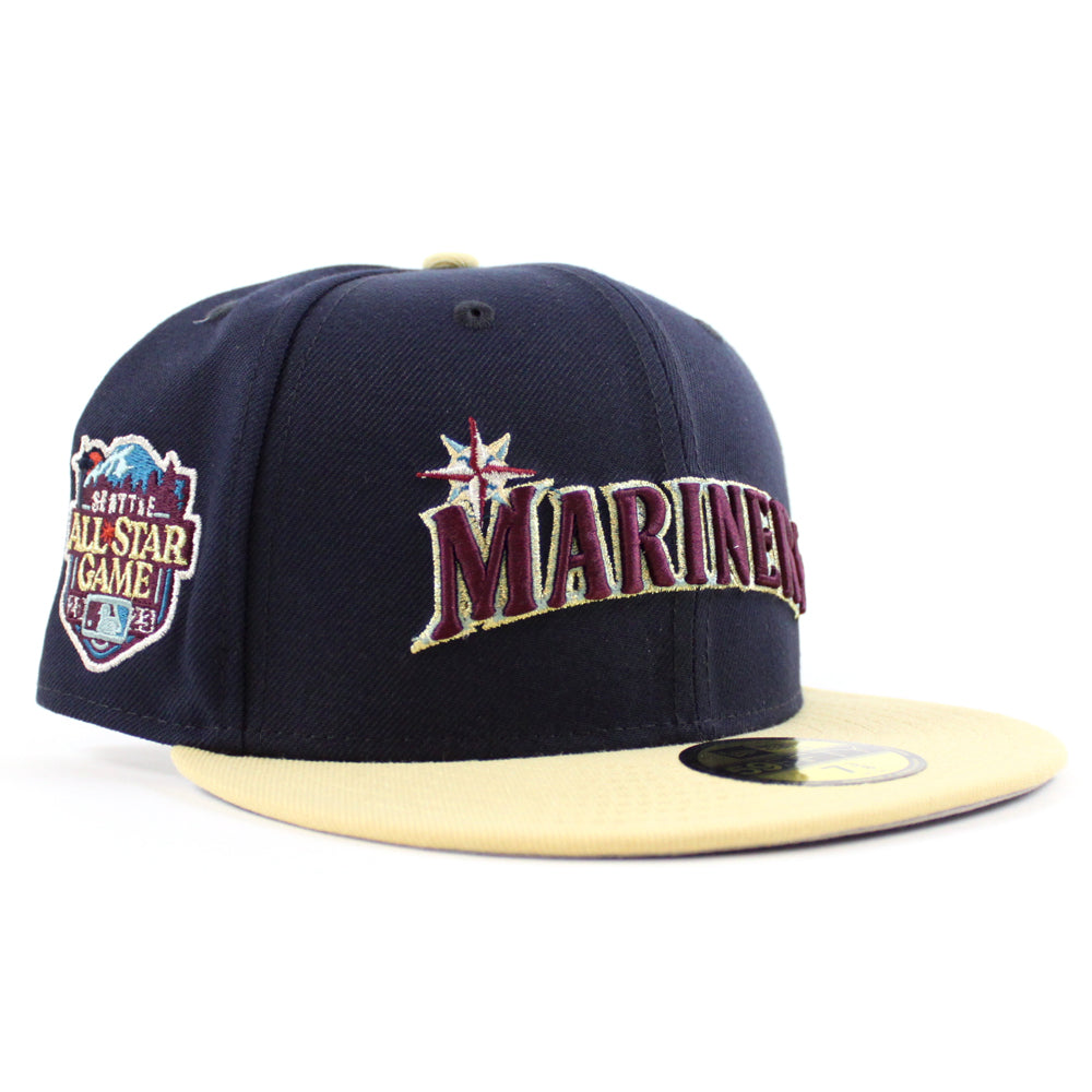 New Era Seattle Mariners 2023 All-Star Game Midnight Navy/Vegas Gold 59FIFTY Fitted Hat
