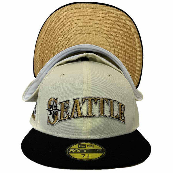 New Era Seattle Mariners 'Champagne' 40th Anniversary Gold UV 59FIFTY Fitted Hat