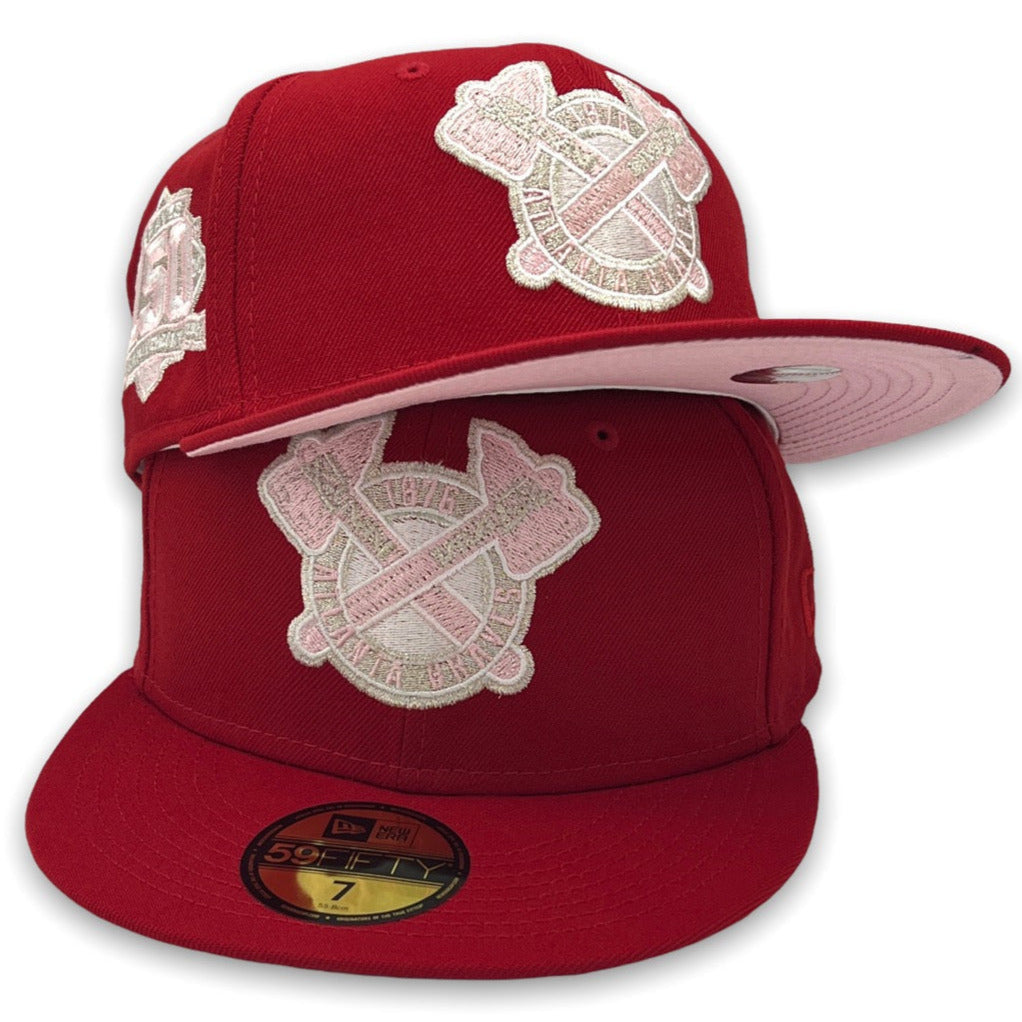 New Era Atlanta Braves "Silver Roses" 50th Anniversary 59FIFTY Fitted Hat