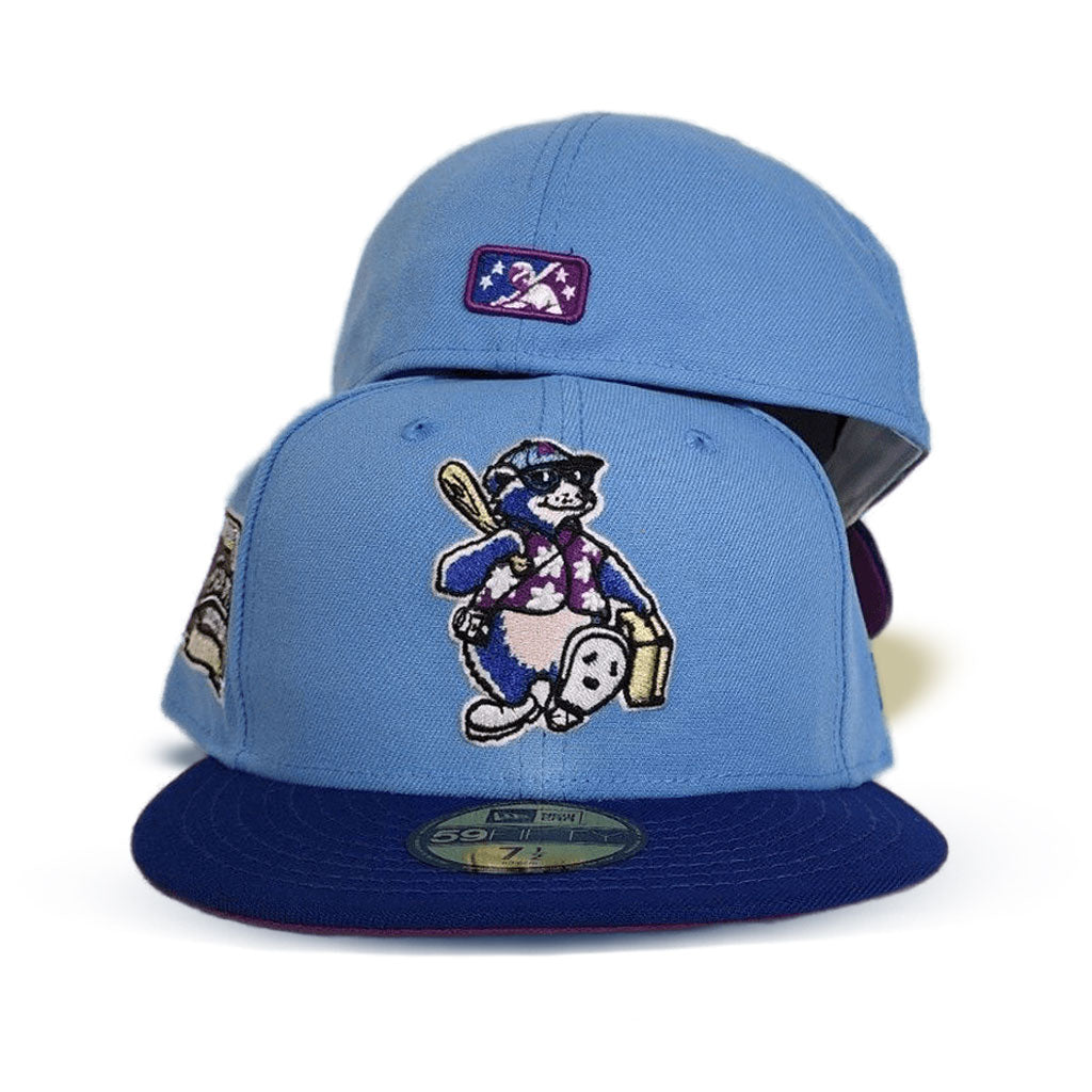 New Era Asheville Tourists Sky Blue/Royal Hometown Collection 59FIFTY Fitted Hat