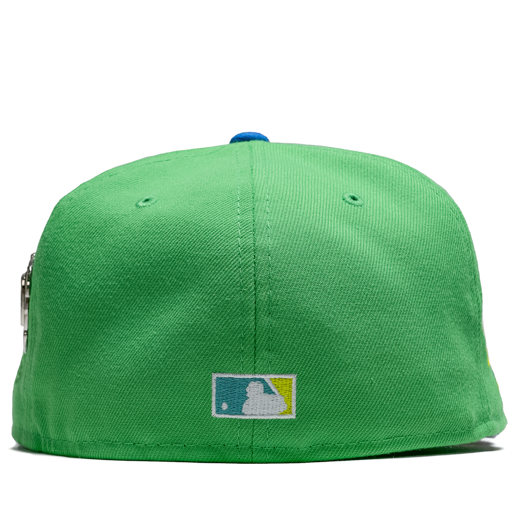 New Era x Politics Atlanta Braves Hip Hop Inspired Island Green/Aqua 59FIFTY Fitted Hat