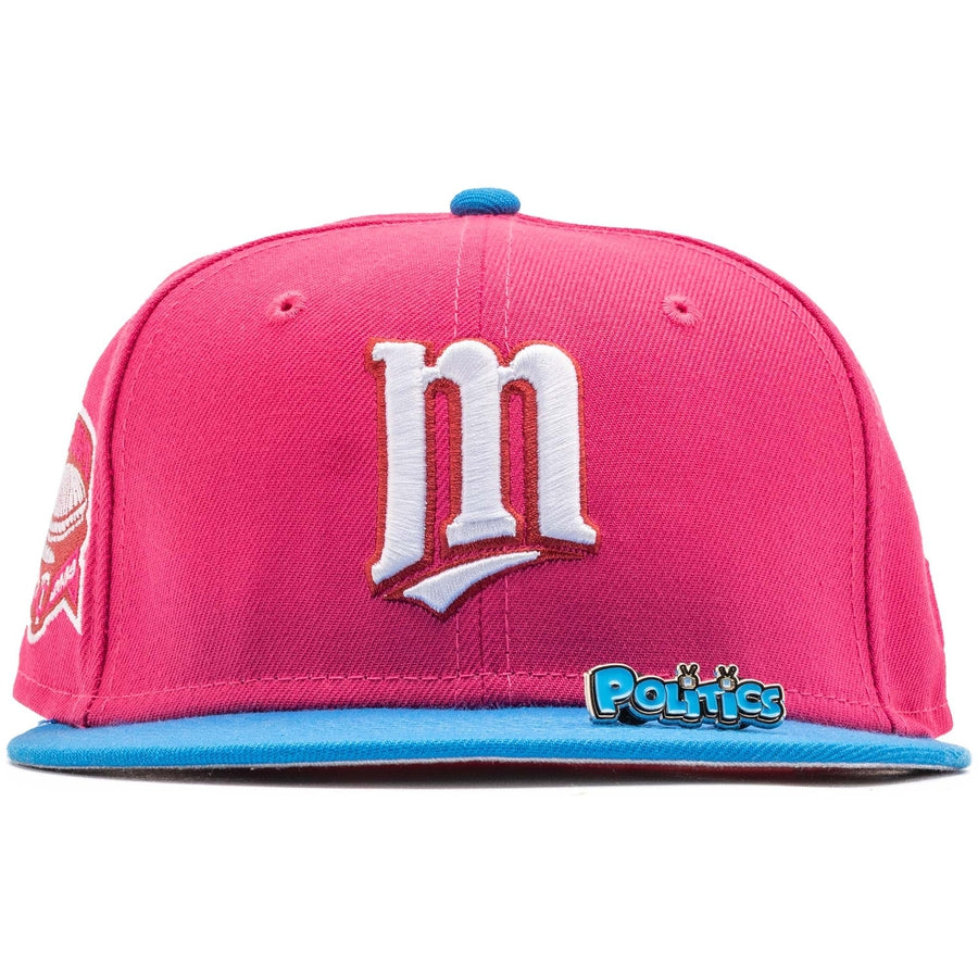 New Era x Politics Minnesota Twins 'Meg' Beetroot/Southwest Blue 59FIFTY Fitted Hat