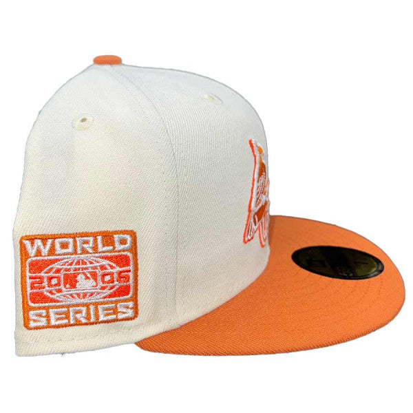 New Era St. Louis Cardinals Chrome Two Tone 2006 World Series Bright Orange UV 59FIFTY Fitted Hat