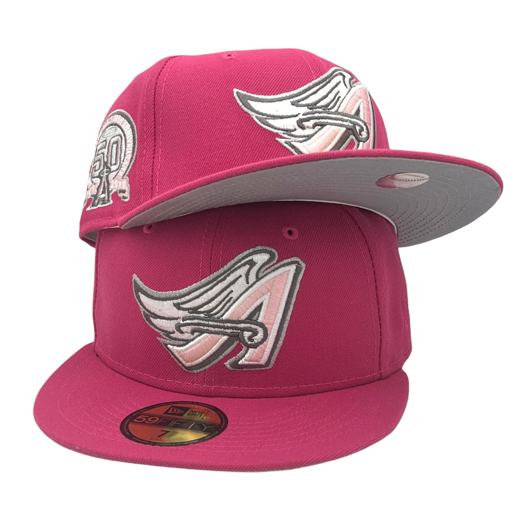 New Era Anaheim Angels Beetroot 'Summer Pack' 50th Anniversary 59FIFTY Fitted Hat