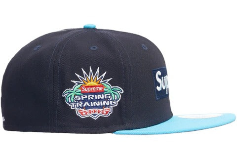 New Era x Supreme Spring Training Navy/Sky Blue 59FIFTY Fitted Hat