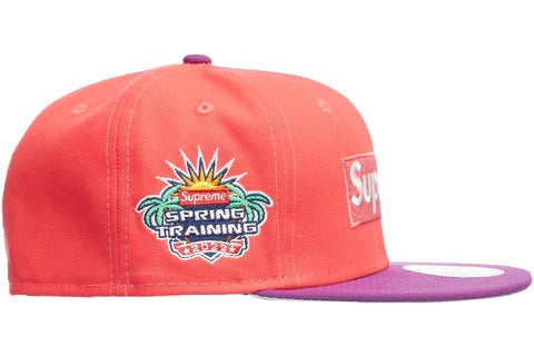 New Era x Supreme Spring Training Fluorescent Pink/Purple 59FIFTY Fitted Hat