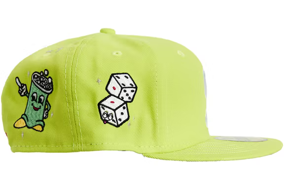 New Era x Supreme S Logo Neon Green Characters 59FIFTY Fitted Hat