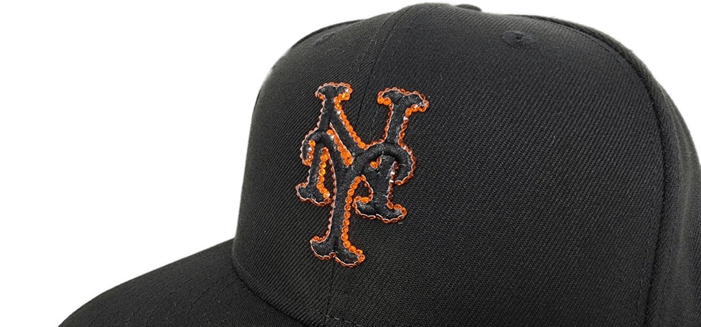New Era  Swarovski Crystal Black New York Mets 59FIFTY Fitted Hat