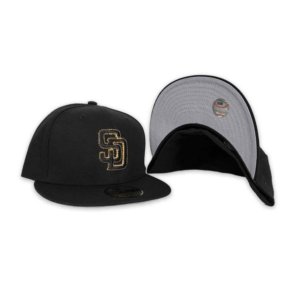 New Era  Swarovski Crystal Black San Diego Padres 59FIFTY Fitted Hat