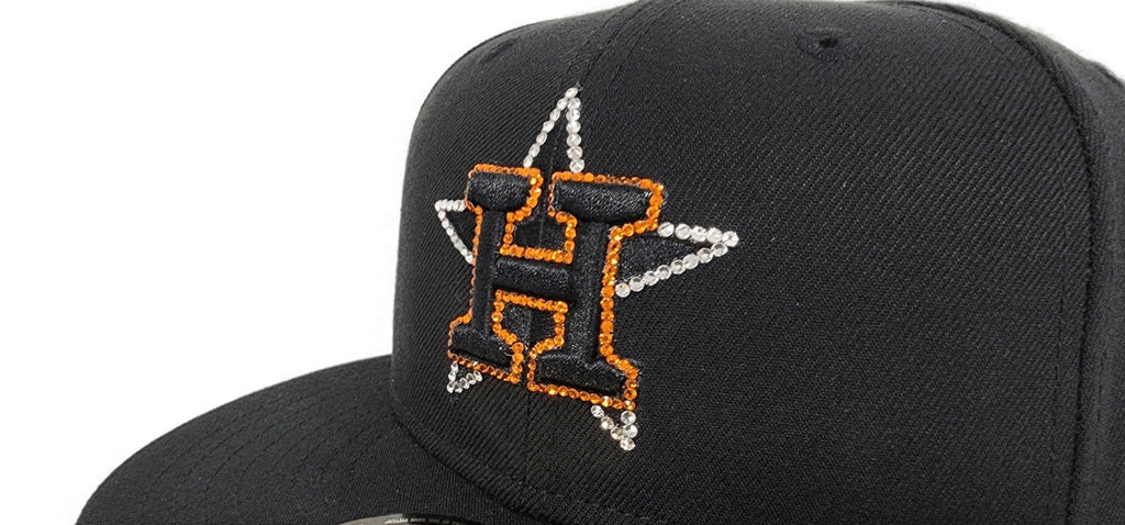 New Era  Swarovski Crystal Black Houston Astros 59FIFTY Fitted Hat