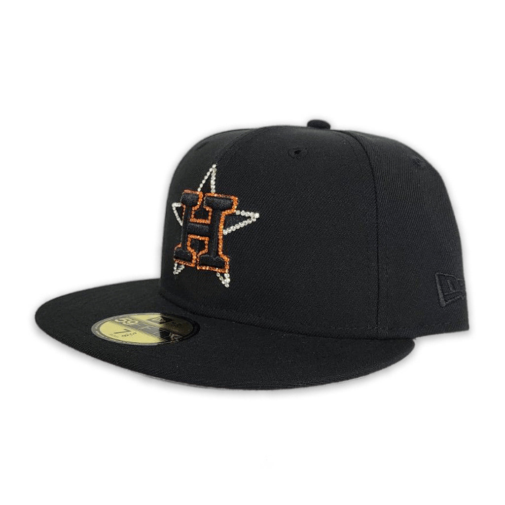 New Era  Swarovski Crystal Black Houston Astros 59FIFTY Fitted Hat
