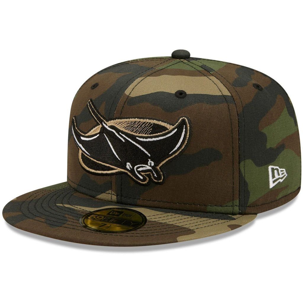 New Era Camo Tampa Bay Rays 10 Seasons Flame Undervisor 59FIFTY Fitted Hat