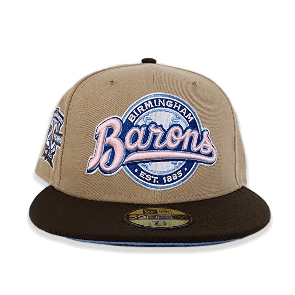 New Era Birmingham Barons Tan/Brown 20 Years 59FIFTY Fitted Hat