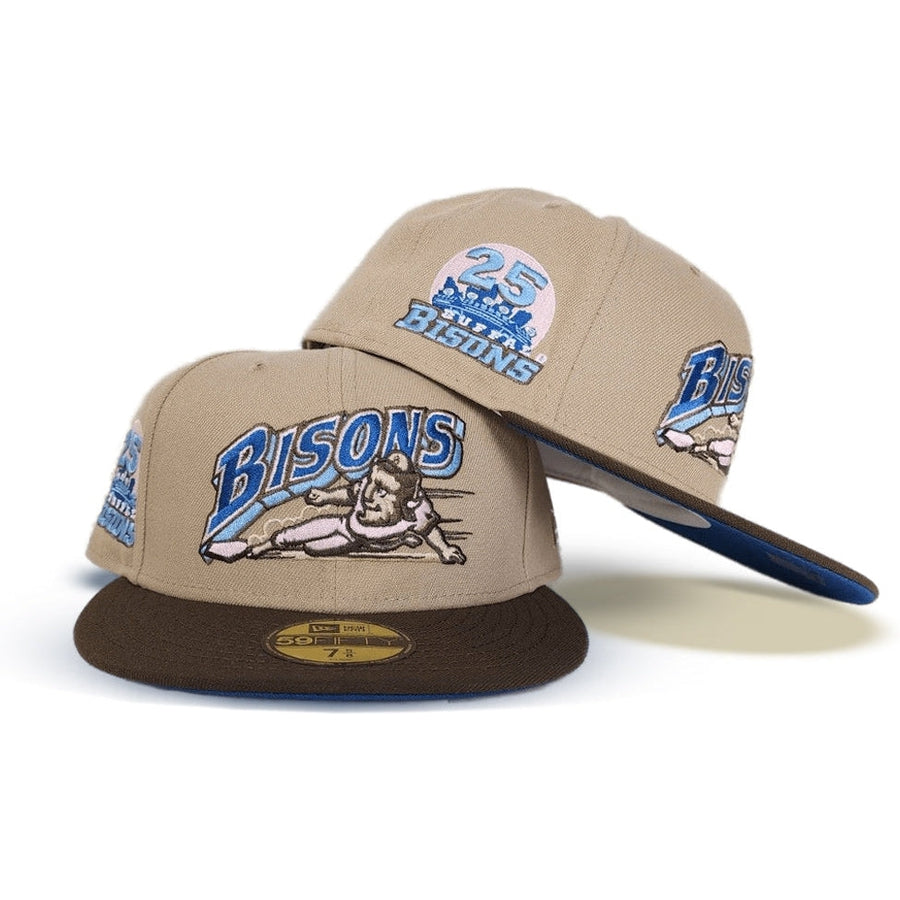 New Era Buffalo Bisons Tan/Brown 25th Years 59FIFTY Fitted Hat
