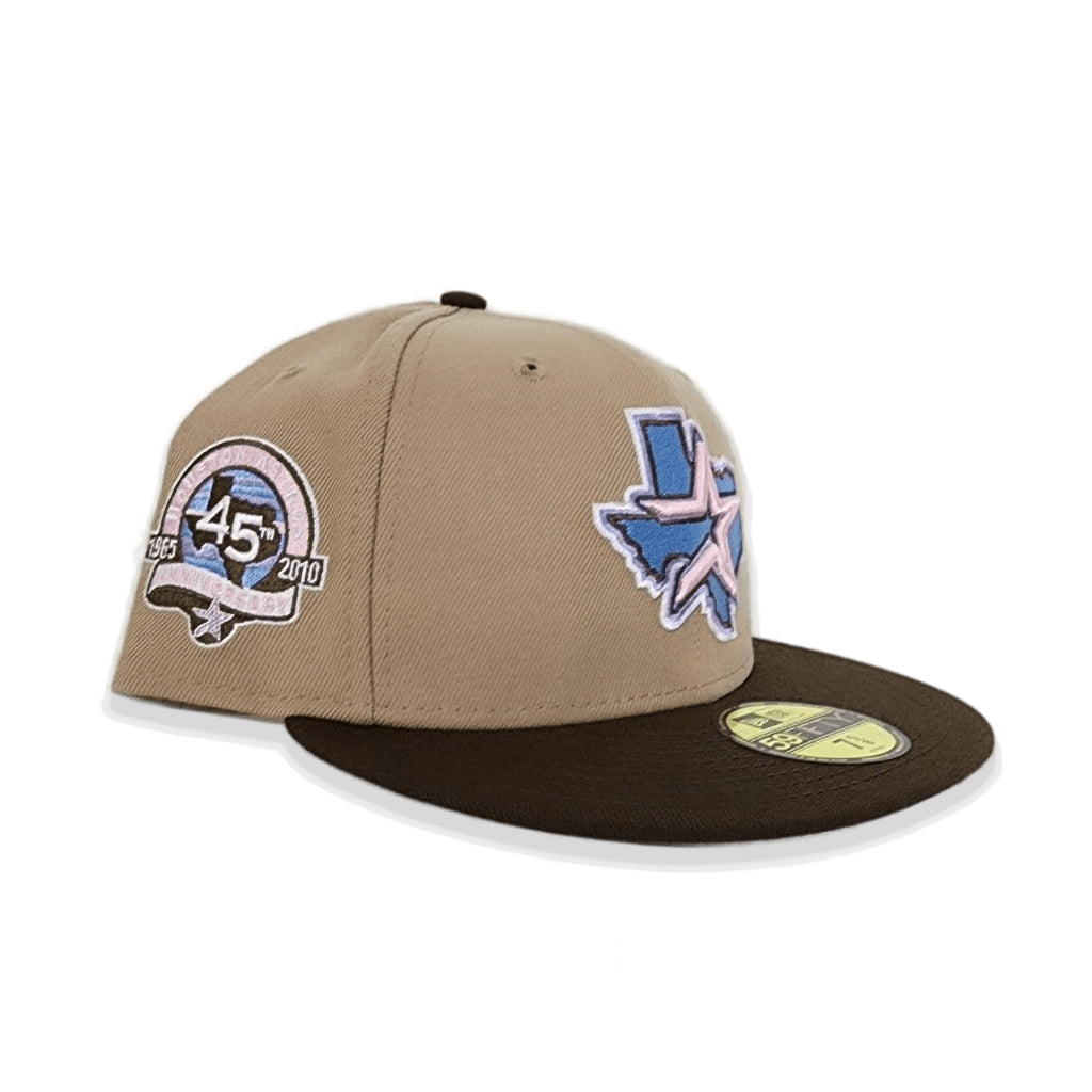New Era Houston Astros Tan/Brown 45th Anniversary 59FIFTY Fitted Hat
