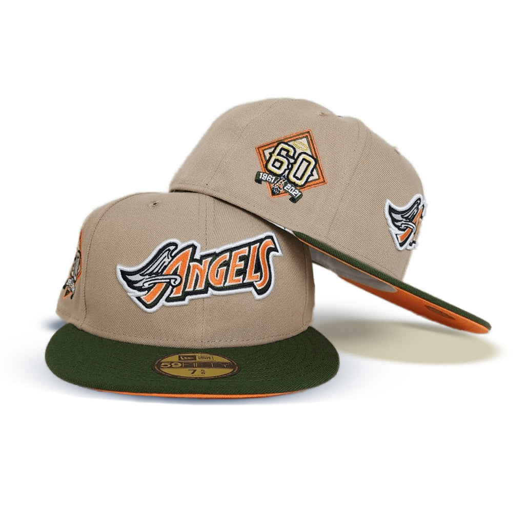 New Era Los Angeles Angels Camel 60th Anniversary 59FIFTY Fitted Hat New Era Los Angeles Angels Camel 60th Anniversary 59FIFTY Fitted Hat