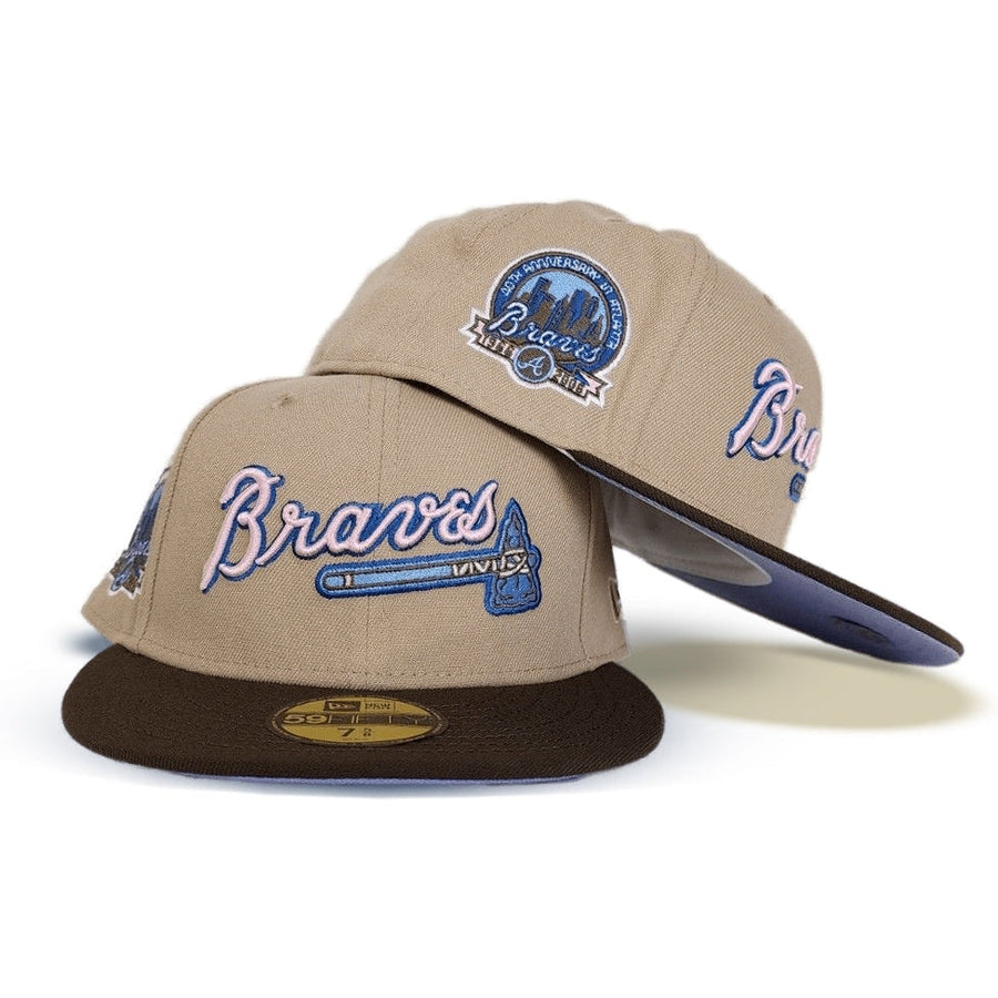 New Era Atlanta Braves Tan/Brown 40th Anniversary 59FIFTY Fitted Hat