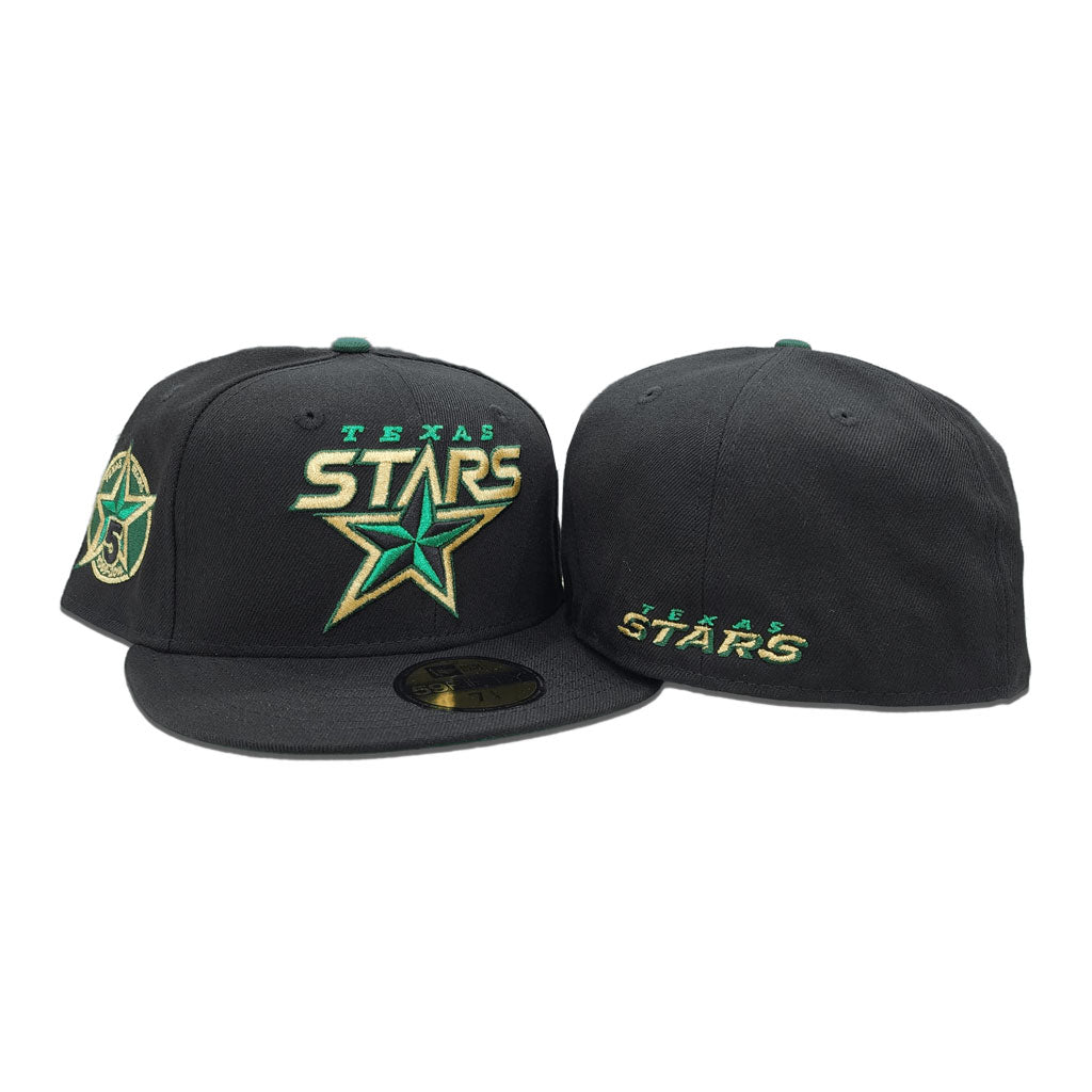 New Era Dallas Texas Stars 5th Anniversary Black/Green 59FIFTY Fitted Hat