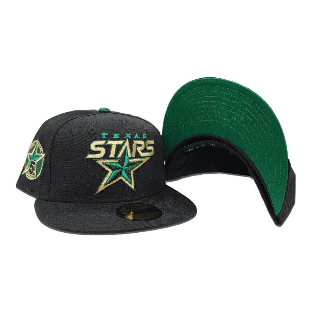 New Era Dallas Texas Stars 5th Anniversary Black/Green 59FIFTY Fitted Hat
