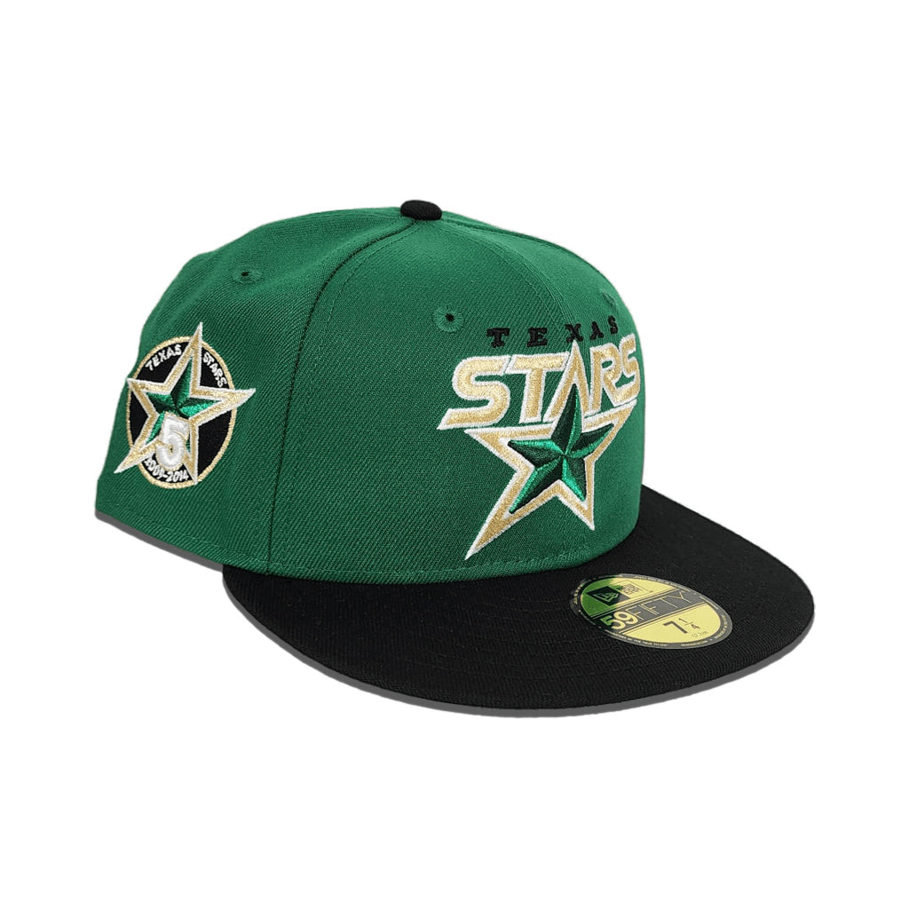 New Era Dallas Texas Stars 5th Anniversary Green/Black 59FIFTY Fitted Hat