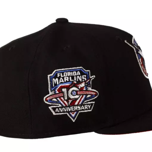 New Era Florida Marlins "Pepsi" 10 Anniversary Patch 59FIFTY Fitted Hat