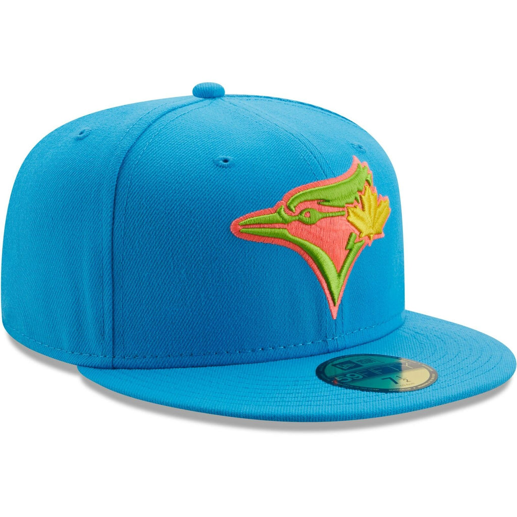 New Era Light Blue Toronto Blue Jays Pink Glow Undervisor 59FIFTY Fitted Hat