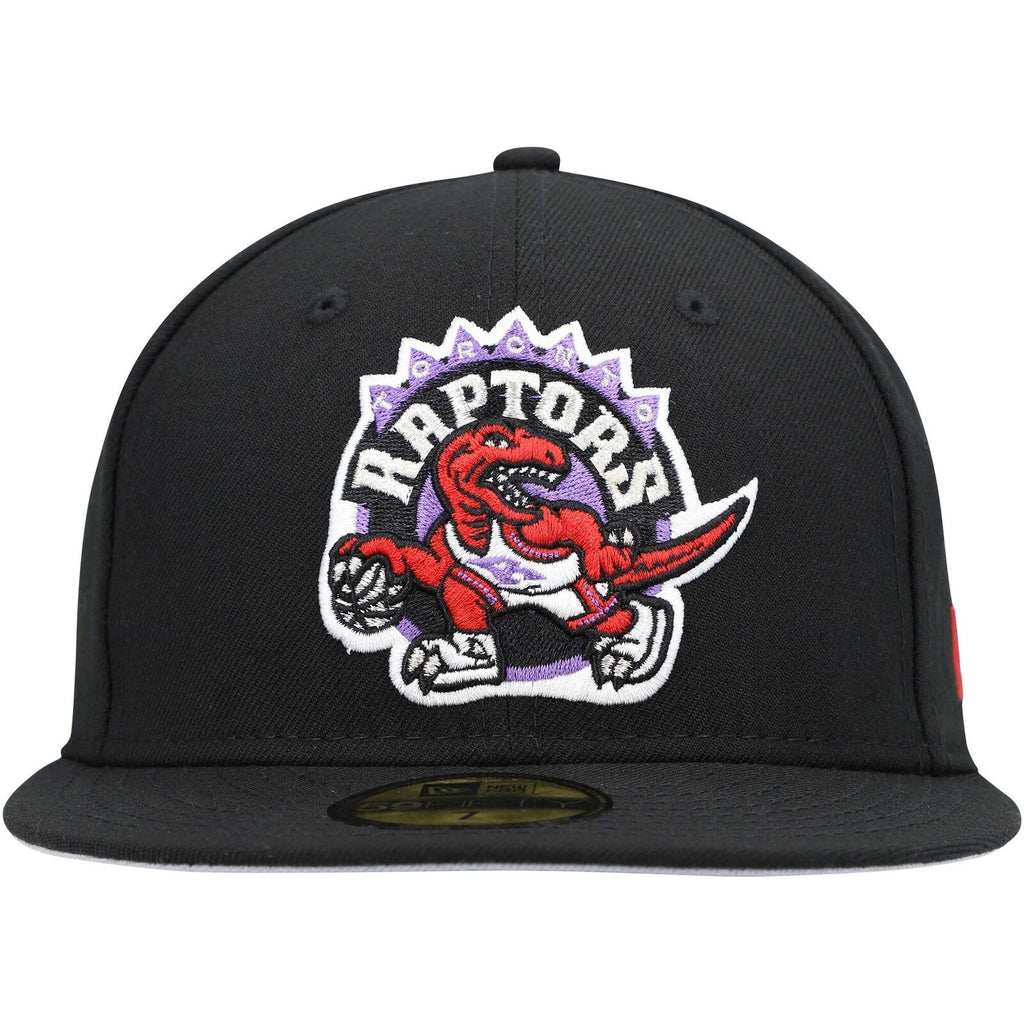 New Era Black Toronto Raptors Hardwood Classics Collection 59FIFTY Fitted Hat