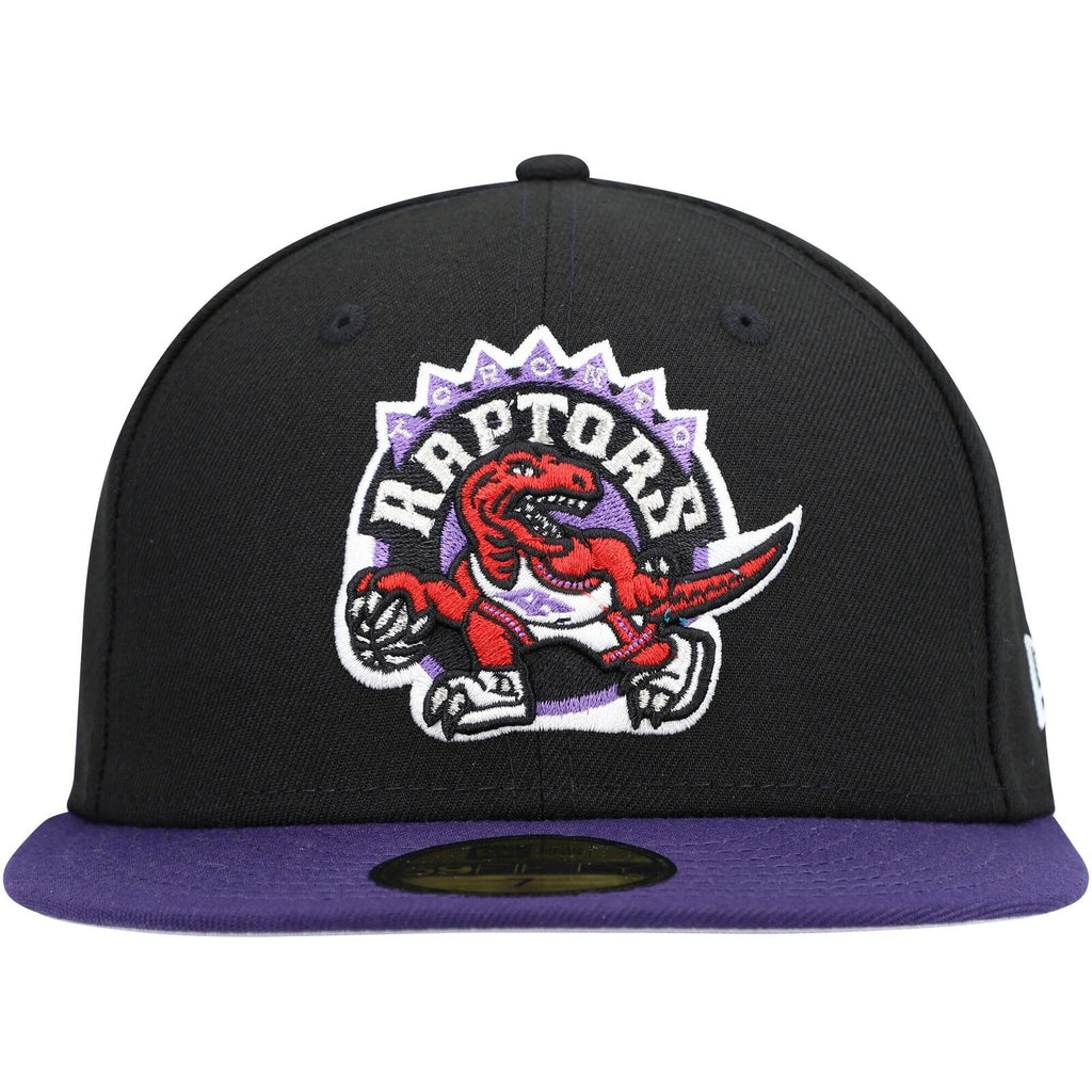 New Era Black/Purple Toronto Raptors Hardwood Classics Collection 59FIFTY Fitted Hat