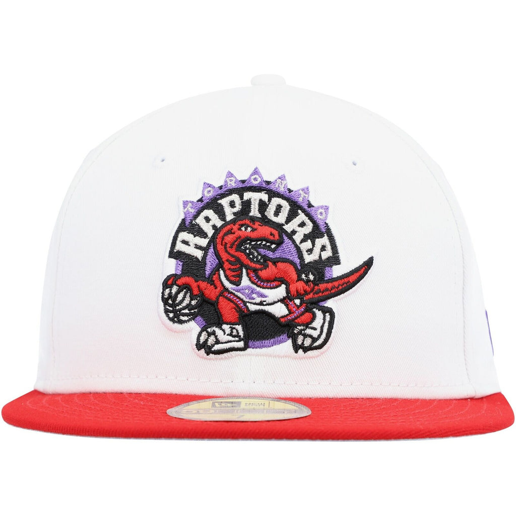 New Era White Toronto Raptors Hardwood Classics Collection 59FIFTY Fitted Hat