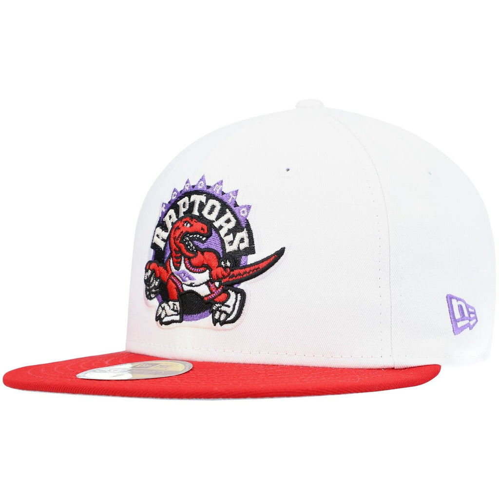 New Era White Toronto Raptors Hardwood Classics Collection 59FIFTY Fitted Hat
