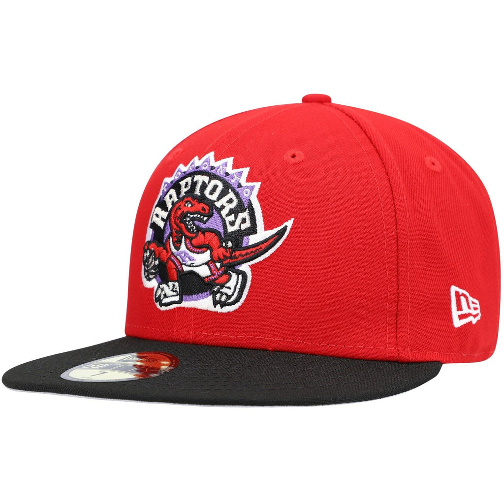 New Era Toronto Raptors Red Hardwood Classics Collection 59FIFTY Fitted Hat