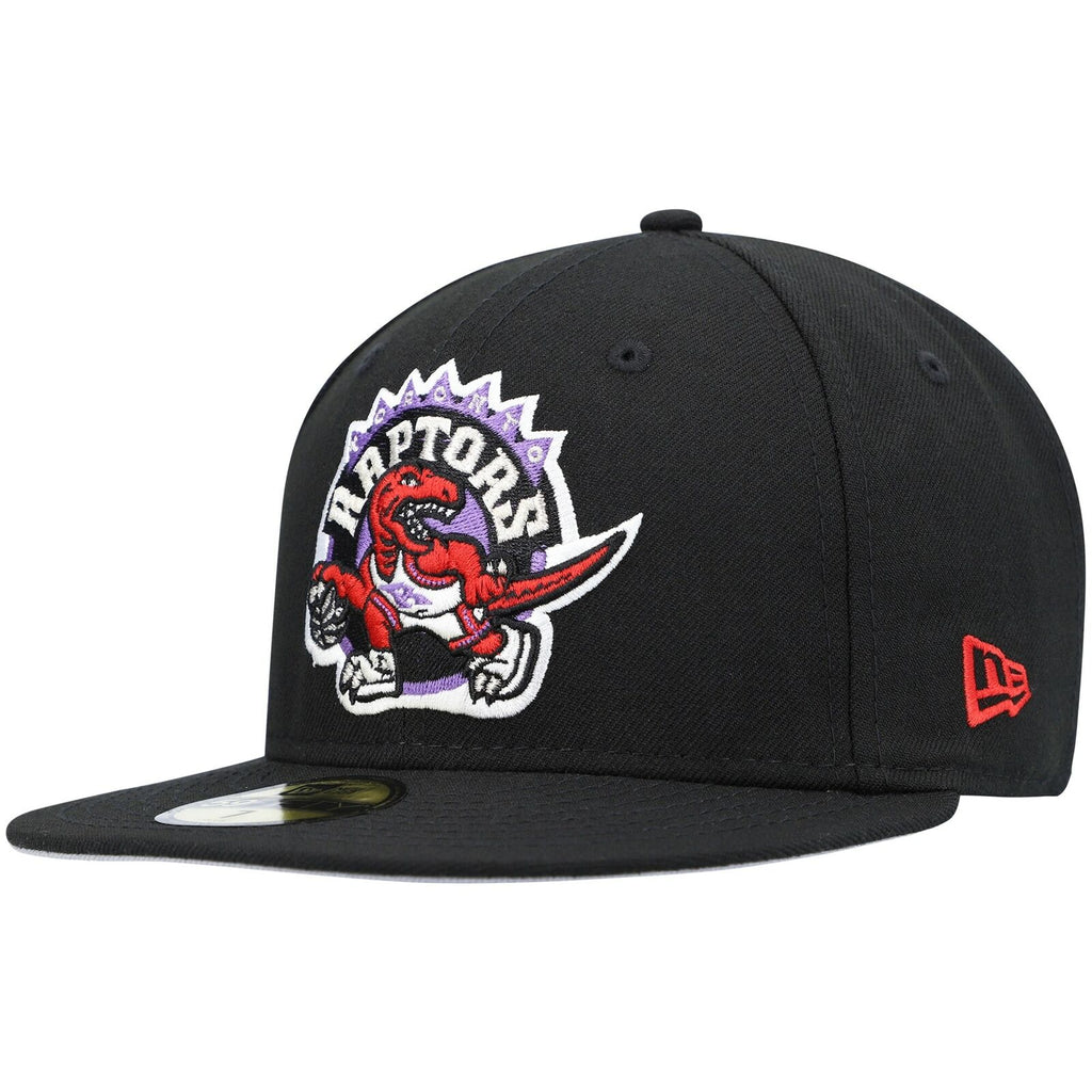 Eastern Raptors Hat New Era Black Toronto Raptors Hardwood Classics Collection 59FIFTY Fit