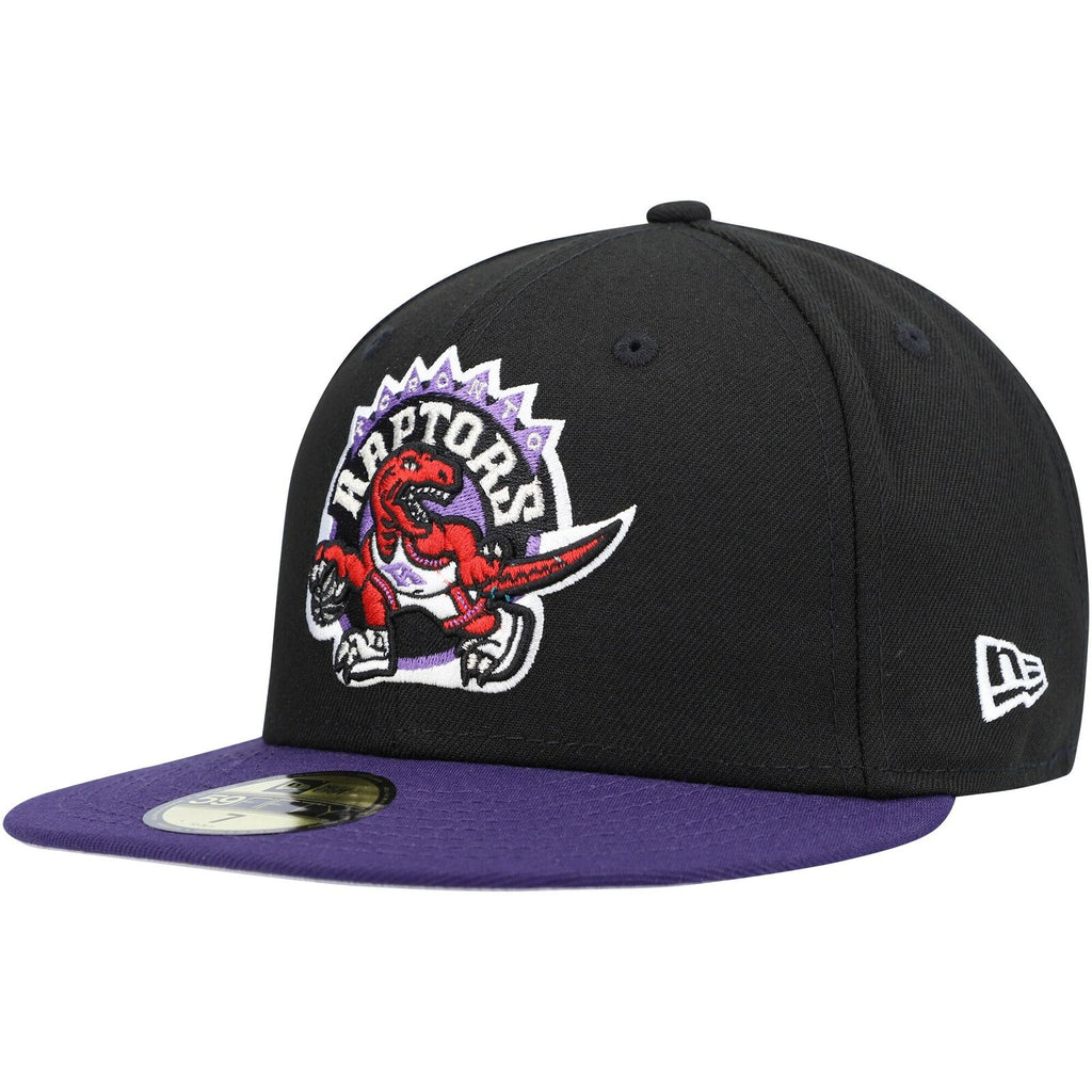New Era Black/Purple Toronto Raptors Hardwood Classics Collection 59FIFTY Fitted Hat