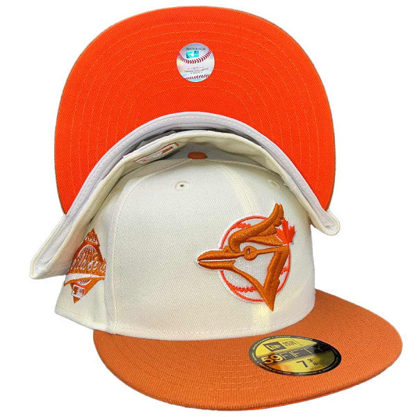 New Era Toronto Blue Jays Chrome Two Tone 1993 World Series Bright Orange UV 59FIFTY Fitted Hat