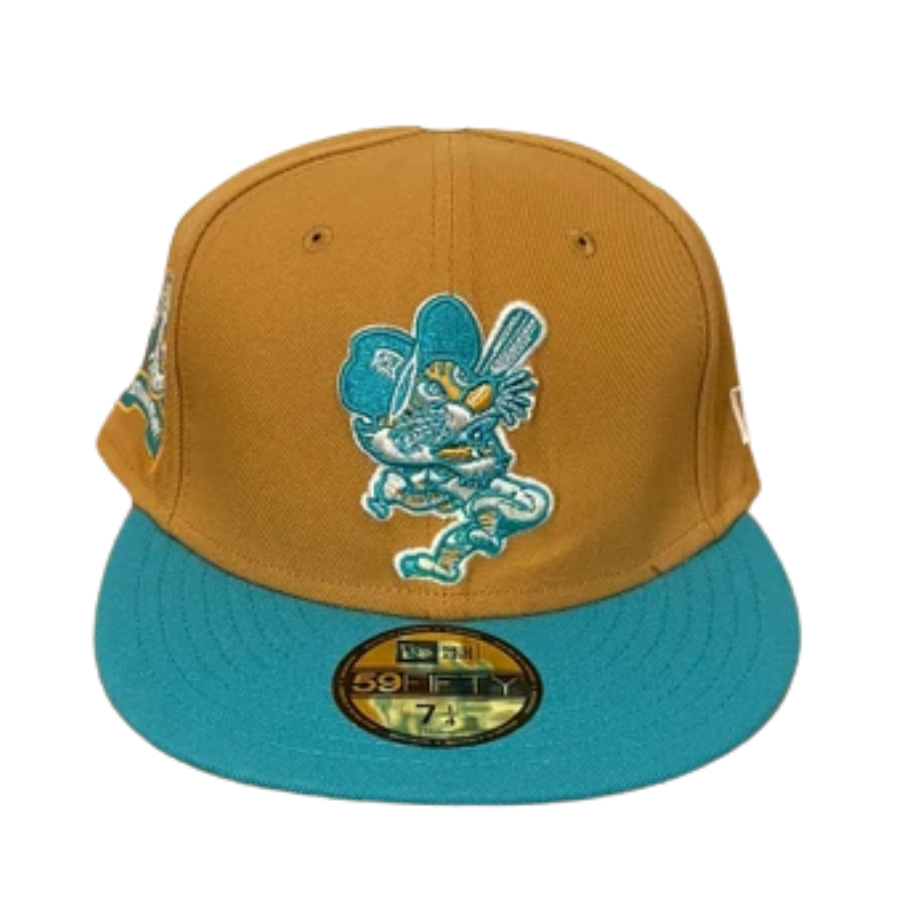 New Era Detroit Tigers Panama Tan/Teal 50th Anniversary 59FIFTY Fitted Hat