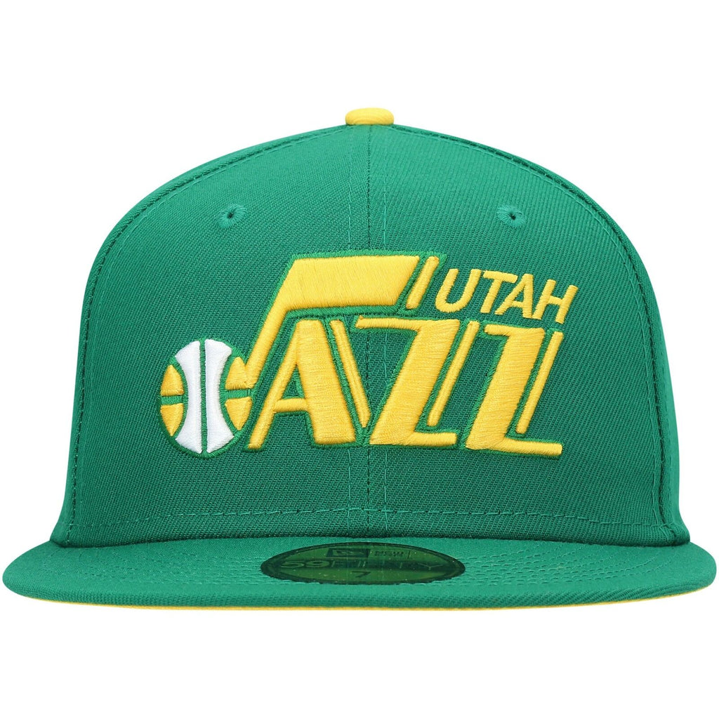 Utah Jazz New Era Team Logoman 59FIFTY Fitted Hat - Navy