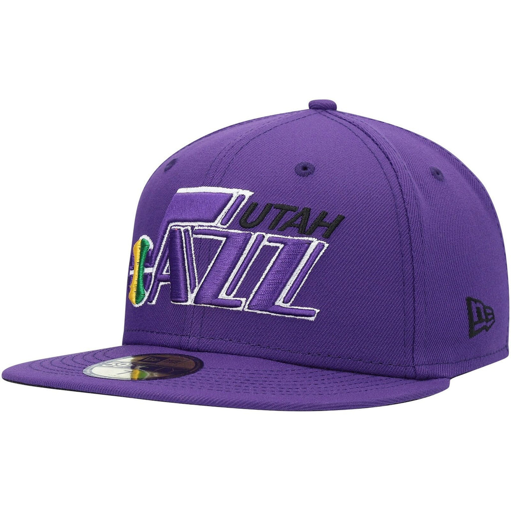 New Era Purple Utah Jazz Hardwood Classics Collection 59FIFTY Fitted Hat