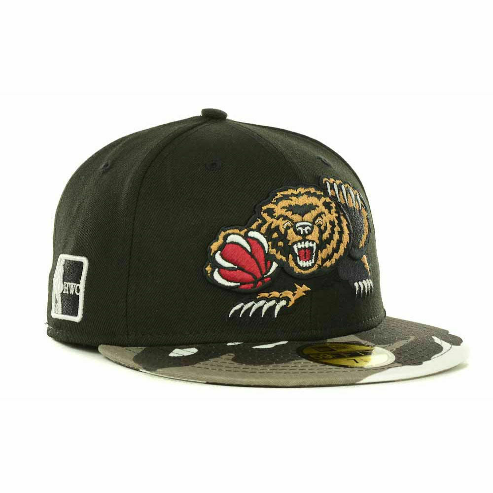 New Era Vancouver Grizzlies Black/White Camouflage Undervisor 59FIFTY Fitted Hat